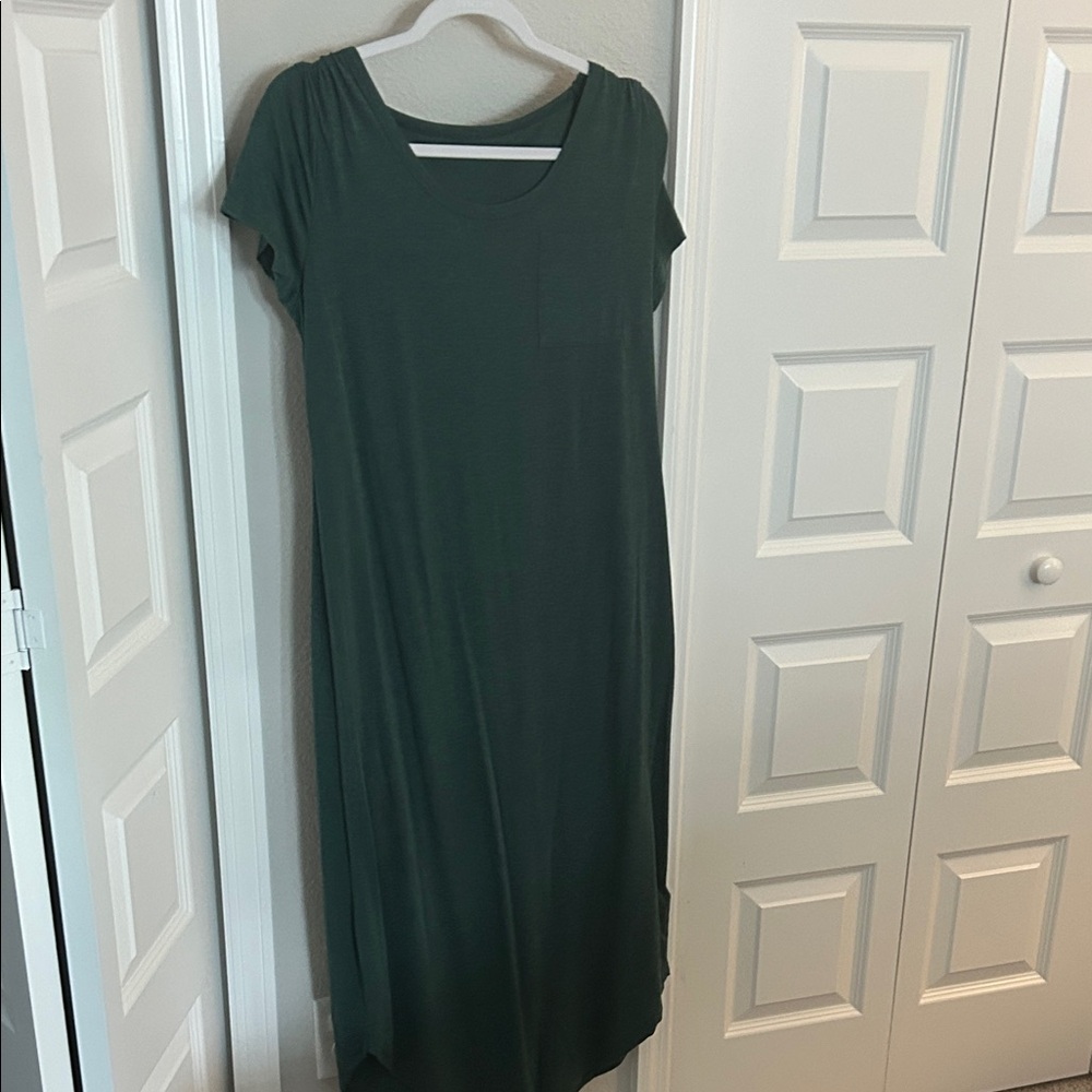 Casual Green Women's Dress